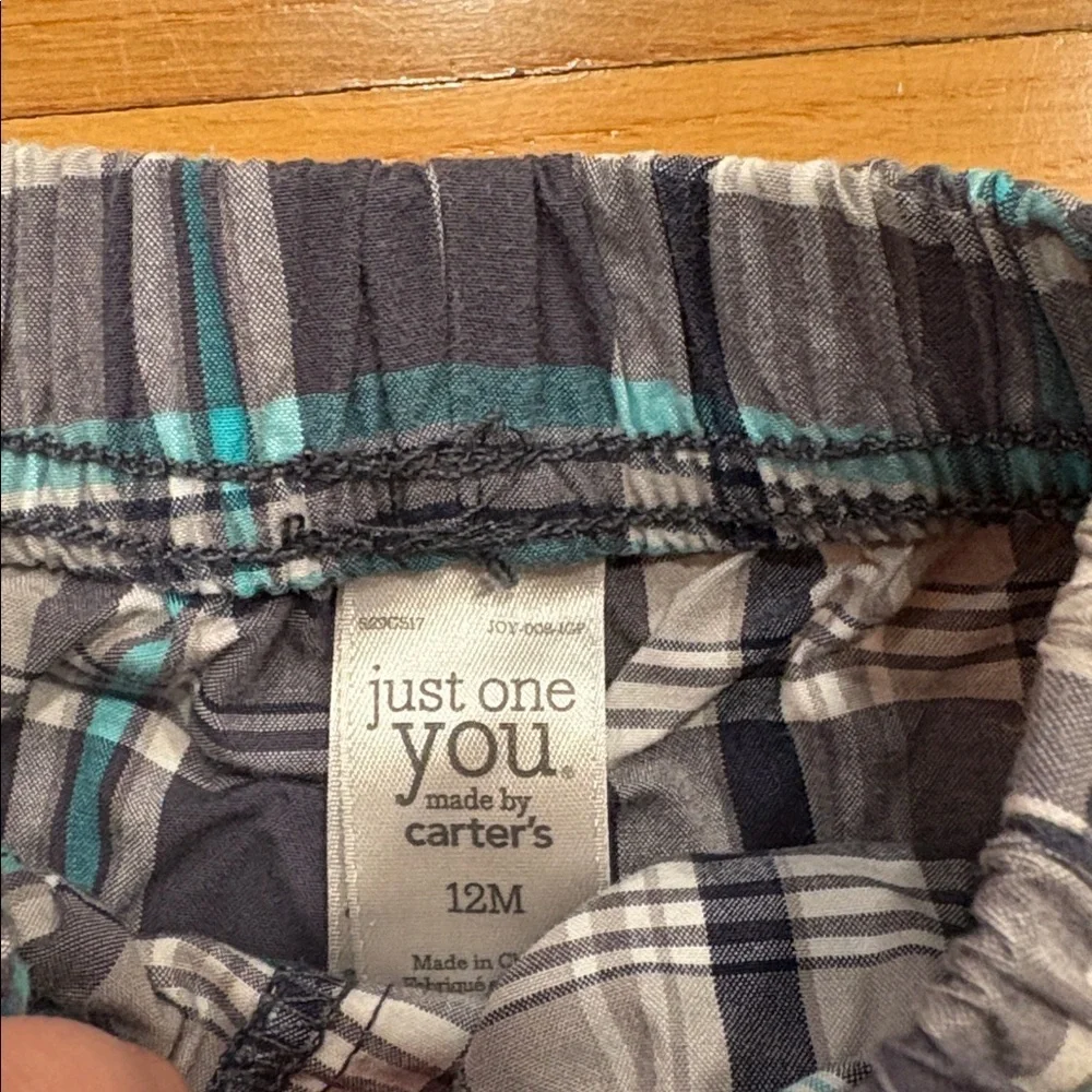 Carter's Blue and Gray Plaid Shorts